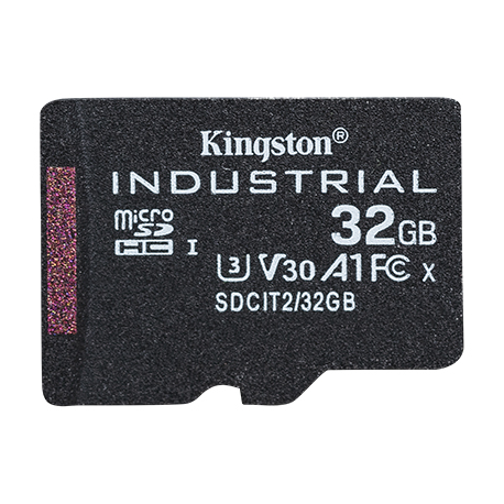 Kingston Industrial - Flash memory card - 32 GB - A1 / Video Class V30 / UHS-I U3 / Class10 - microSDHC UHS-I - 0