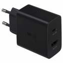 Samsung EP-TA220 - Power adapter - 35 Watt - SFC (USB, USB-C) - black - for Galaxy A20, A50, A70, A8s, M30, M40, Note10, S20, S20 5G, S20+ 5G, Z Flip, Z Flip 5G