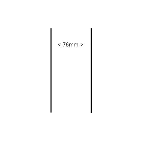 label roll, synthetic, 76mm - 0