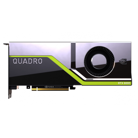 NVIDIA Quadro RTX 8000 - Graphics card - Quadro RTX 8000 - 48 GB GDDR6 - PCIe 3.0 x16 - for Nimble Storage dHCI Large Solution with HPE ProLiant DL380 Gen10; ProLiant DL380 Gen10 - 3
