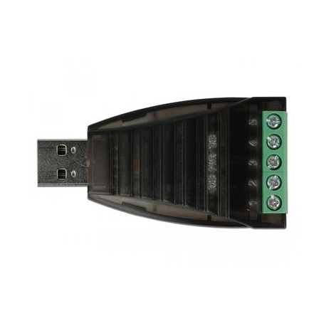 DeLOCK - USB adapter - USB (M) to 5 pin terminal block - 2500 V - black - 1