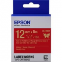 Epson LabelWorks LK-4RKK - Satin - gold on red - Roll (1.2 cm x 5 m) 1 cassette(s) ribbon tape - for LabelWorks Cable and Wiring Kit, LW-1000, 600, 700, K400, Z700, Z710, Z900, Safety Kit