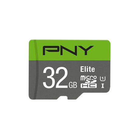 PNY - Flash memory card (microSDHC to SD adapter included) - 32 GB - UHS Class 1  /  Class10 - microSDHC UHS-I - 4