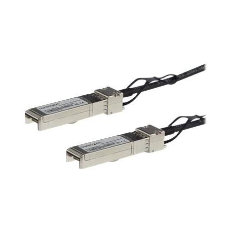 StarTech.com Cisco SFP-H10GB-CU1-5M Compatible 1.5m 10G SFP+ to SFP+ DAC Twinax, 10GbE SFP+ Copper DAC 10Gbps / 10GE Low Power Passive SFP+ Transceiver Module DAC Cable, Firepower ASR9000 - Lifetime Warranty (SFPH10GBCU15) - 10GBase direct attach cable - SFP+ latched to SFP+ latched - 1.5 m - twinaxial - SFF-8431 / SFF-8432 - passive - black - 1