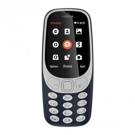 Nokia 3310 (2017) Dark Blue, 2.4 ", TFT, 16 MB, microSD, Dual SIM, Micro-SIM, Bluetooth, 3.0, USB version microUSB 2.0, Built-in