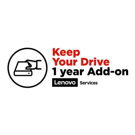 Lenovo Keep Your Drive Add On - Extended service agreement - 1 year - for ThinkPad L13 Yoga Gen 2; L14 Gen 1; L15 Gen 1; L390 Yoga; L490; L590; T49X; T590; X39X - 1