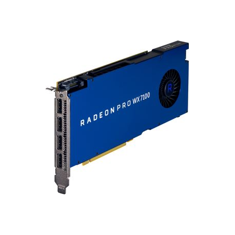 AMD Radeon Pro WX 7100 - Graphics card - Radeon Pro WX 7100 - 8 GB GDDR5 - PCIe 3.0 x16 - 4 x DisplayPort - for Workstation Z240 (400 Watt), Z2 G4 (MT, 500 Watt, 650 Watt), Z4 G4 (1000 Watt, 750 Watt), Z440 (700 Watt), Z6 G4, Z8 G4 - 2