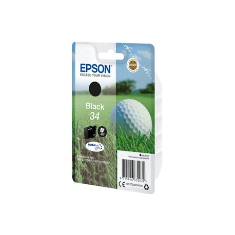 Epson 34 - 6.1 ml - black - original - ink cartridge - for WorkForce Pro WF-3720, WF-3720DWF, WF-3725DWF - 2