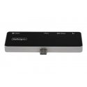 StarTech.com USB-C Digital Multiport Adapter, USB-C to 4K 60Hz HDMI 2.0, USB-C 100W Power Delivery Pass-Through Charging, 3-Port USB 3.0 Hub, Audio, USB-C Mini Dock - Portable USB-C Travel Dock - Docking station - USB-C - HDMI