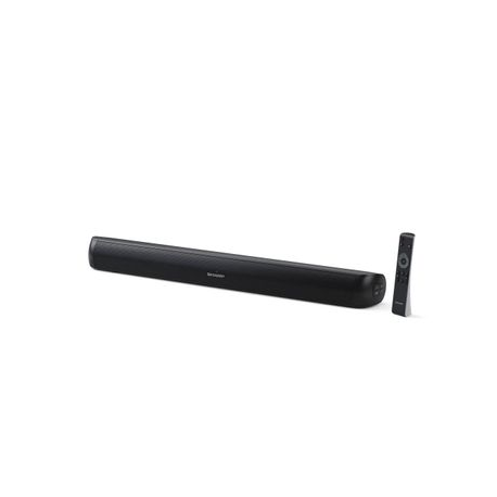 Sharp HT-SB107 2.0 Compact Soundbar for TV up to 32", HDMI ARC/CEC, Aux-in, Optical, Bluetooth, 65cm, Gloss Black