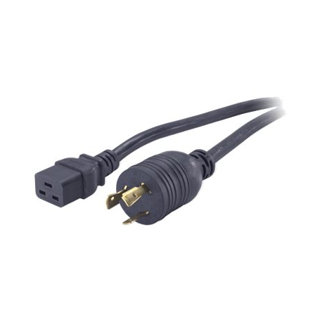 APC - Power cable - IEC 60320 C19 to NEMA L6-20 (M) - 3.7 m - black - for P/N: SMT3000I-AR, SMT3000R2I-AR, SRT10KXLTW, SRT3000XLTW, SRT6KXLTW, SRT8KXLJ - 3