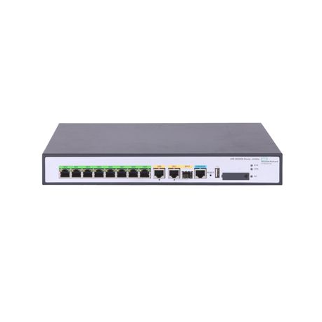 HPE FlexNetwork MSR958 - Router - 8-port switch - GigE - WAN ports: 2 - rack-mountable - 2