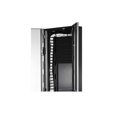 APC - Rack cable management panel - black - 42U (pack of 2) - for P / N: AR9300SP, AR9300SP-R, SMX3000HVTUS, SMX3000LVUS, SRT1000RMXLI, SRT1000RMXLI-NC - 2
