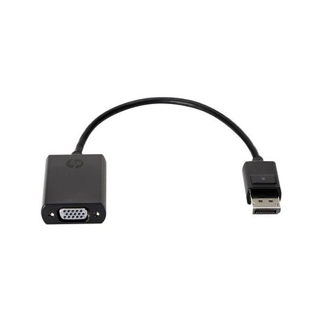 HP DisplayPort to VGA Adapter - Video converter - DisplayPort - VGA - for EliteBook 8470; ZBook 14, 14 G2, 14u G4, 15 G2, 15u G2, 15u G4, 17, 17 G2, 17 G3, 17 G4 - 2