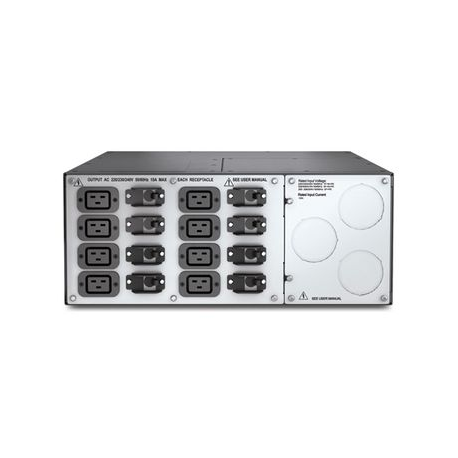 APC Service Bypass Panel - Bypass switch (rack-mountable) - AC 220 / 230 / 240 / 380 / 400 V - 20000 VA - output connectors: 8 - black - for P / N: SURT10000RMXLIBP, SURT15KRMXLICHQ, SURT15KUXICHQ, SURT20KUXI-IN, SURT20KUXI-SH - 2