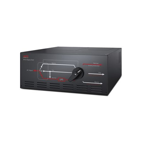 APC Service Bypass Panel - Bypass switch (rack-mountable) - AC 220 / 230 / 240 / 380 / 400 V - 20000 VA - output connectors: 8 - black - for P / N: SURT10000RMXLIBP, SURT15KRMXLICHQ, SURT15KUXICHQ, SURT20KUXI-IN, SURT20KUXI-SH - 3