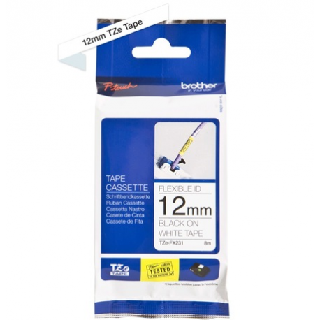 Brother TZe-FX261 - Black on white - Roll (3.56 cm x 8 m) 1 cassette(s) flexible tape - for P-Touch PT-3600, 530, 550, 9200, 9400, 9500, 9600, 9700, 9800, D800, E800, P900, P950 - 1