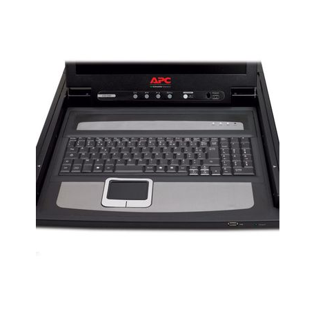 APC LCD Console - KVM console - 17" - rack-mountable - 1280 x 1024 @ 75 Hz - black - 1U - for P / N: AR3103, AR3103SP, AR3106SP, SRT1000RMXLI, SRT1000RMXLI-NC, SRT5KRMXLW-TW - 2