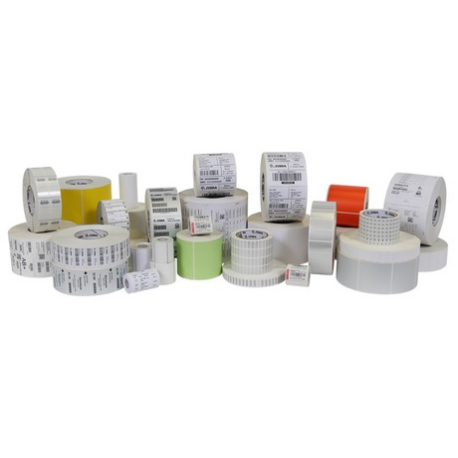 Zebra Z-Select 2000T - Matte - permanent acrylic adhesive - coated - perforated - white - 57 x 32 mm 25200 label(s) (12 roll(s) x 2100) labels - 2