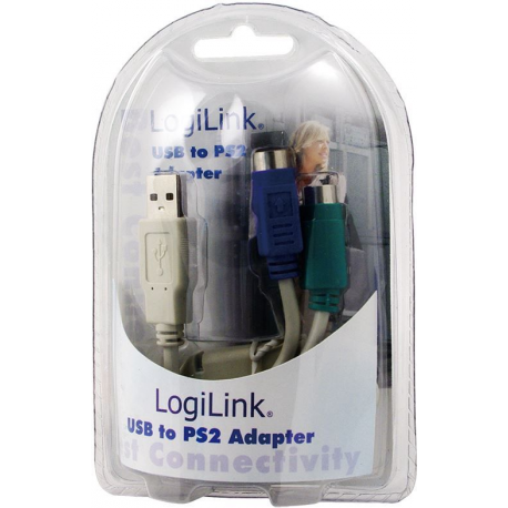 Logilink AU0004, USB to PS2 adapter, USB1.1/2.0