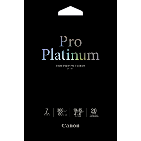 Canon PT-101 Pro Platinum Photo 10x15cm, 20 Sheets