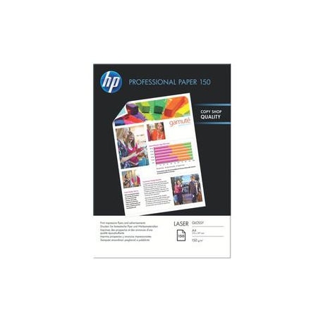 HP Professional Glossy Laser Paper 150 gsm-150 sht/A4/210 x 297 mm
