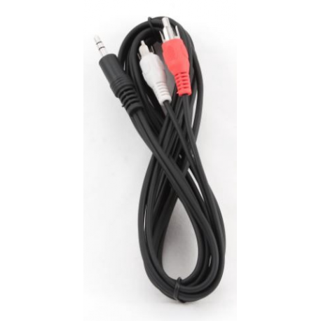 Gembird CCA-458 - Audio cable - RCA x 2 male to stereo mini jack male - 2.5 m - 1