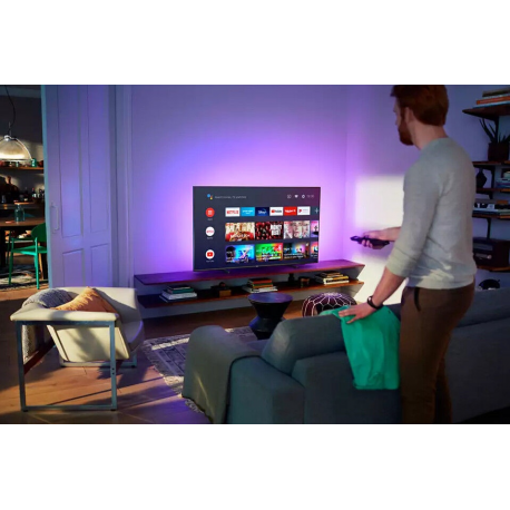 Philips 4K UHD LED Android™ TV 50" 50PUS7906/12 3-sided Ambilight 3840x2160p HDR10+ 4xHDMI 2xUSB LAN WiFi DVB-T/T2/T2-HD/C/S/S2,