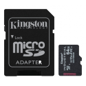 Kingston Industrial - Flash memory card (microSDXC to SD adapter included) - 64 GB - A1 / Video Class V30 / UHS-I U3 / Class10 - microSDXC UHS-I