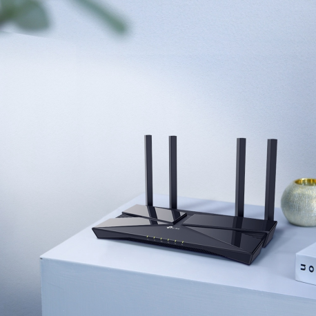 TP-Link Archer AX23 AX1800 Dual-Band Wi-Fi 6 Router, 574Mbps at 2.4 GHz + 1201 Mbps at 5 GHz, 802.3at POE and 12V DC, 4×Interna