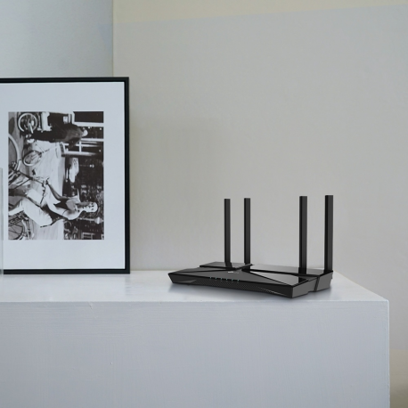 TP-Link Archer AX23 AX1800 Dual-Band Wi-Fi 6 Router, 574Mbps at 2.4 GHz + 1201 Mbps at 5 GHz, 802.3at POE and 12V DC, 4×Interna