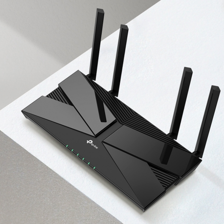 TP-Link Archer AX23 AX1800 Dual-Band Wi-Fi 6 Router, 574Mbps at 2.4 GHz + 1201 Mbps at 5 GHz, 802.3at POE and 12V DC, 4×Interna