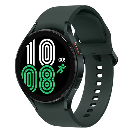 Samsung Galaxy Watch4 - 44 mm - green - smart watch with sport band - green - display 1.36" - 16 GB - 7.6 GB - NFC, Wi-Fi, Bluetooth - 30.3 g - 0