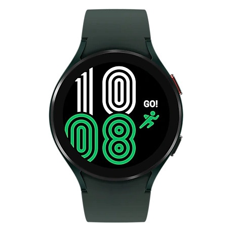 Samsung Galaxy Watch4 - 44 mm - green - smart watch with sport band - green - display 1.36" - 16 GB - 7.6 GB - NFC, Wi-Fi, Bluetooth - 30.3 g - 1