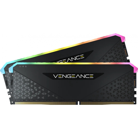 CORSAIR Vengeance RGB RS - DDR4 - kit - 32 GB: 2 x 16 GB - DIMM 288-pin - 3200 MHz / PC4-25600 - CL16 - 1.35 V - unbuffered - non-ECC - black - 0