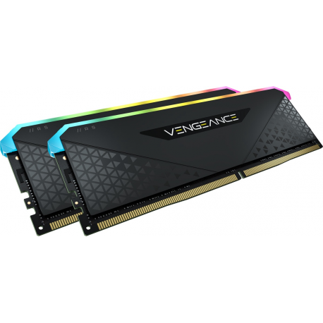 CORSAIR Vengeance RGB RS - DDR4 - kit - 32 GB: 2 x 16 GB - DIMM 288-pin - 3200 MHz / PC4-25600 - CL16 - 1.35 V - unbuffered - non-ECC - black - 1