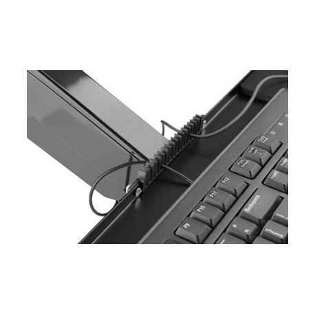 DIGITUS DA-90372 - Mounting kit (wall CPU mount, sit/stand workstation mount) - for LCD display / PC equipment - black - screen size: 17"-32" - wall-mountable - 4