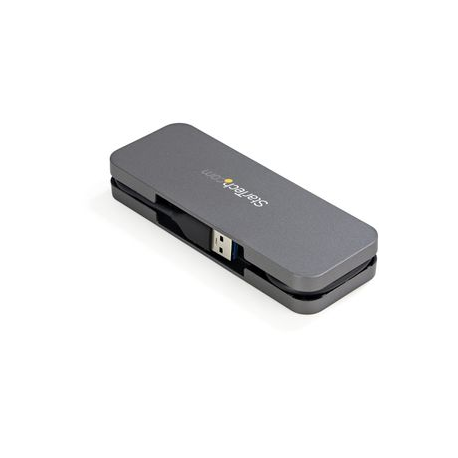 StarTech.com 4 Port USB 3.0 Hub, 4x USB-A, 5Gbps Laptop/Desktop USB Type-A Hub, USB Bus Powered, 11" Long Cable with Cable Management (HB30AM4AB) - Hub - 4 x USB 3.2 Gen 1 - desktop - 2