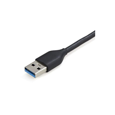 StarTech.com 4 Port USB 3.0 Hub, 4x USB-A, 5Gbps Laptop/Desktop USB Type-A Hub, USB Bus Powered, 11" Long Cable with Cable Management (HB30AM4AB) - Hub - 4 x USB 3.2 Gen 1 - desktop - 4