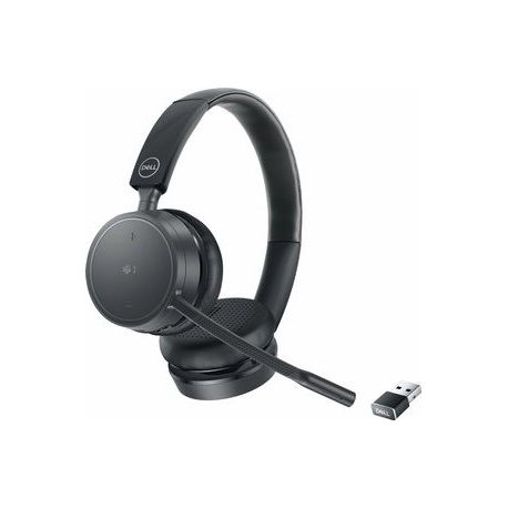 Dell Pro Wireless Headset WL5022 - Headset - Bluetooth - wireless - USB-A via Bluetooth adapter - Zoom Certified, Certified for Microsoft Teams - 0