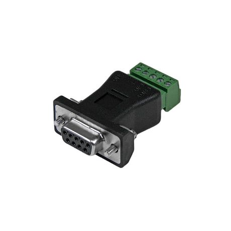 StarTech.com RS422 RS485 Serial DB9 to Terminal Block Adapter - Serial adapter - 5 pin terminal block to DB-9 (M) - black - DB92422 - Serial adapter - 5 pin terminal block to DB-9 (M) - black - for P / N: PCI2S232485I, PCI2S4851050 - 0