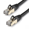 StarTech.com 10m CAT6A Ethernet Cable, 10 Gigabit Shielded Snagless RJ45 100W PoE Patch Cord, CAT 6A 10GbE STP Network Cable w / Strain Relief, Black, Fluke Tested / UL Certified Wiring / TIA - Category 6A - 26AWG (6ASPAT10MBK) - Patch cable - RJ-45 (M) to RJ-45 (M) - 10 m - STP - CAT 6a - molded, snagless - black