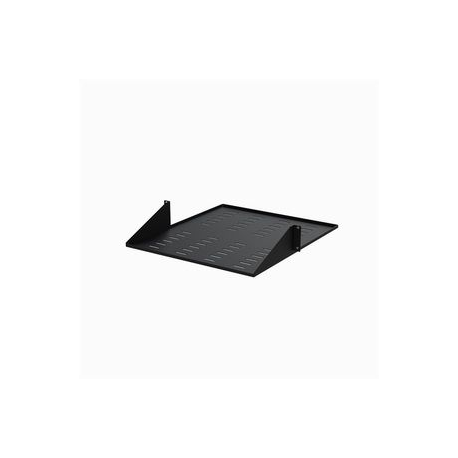StarTech.com 2U Vented 19" 2-Post Network Rack Cabinet Shelf, 20in Deep Center Mount Cantilever Tray Rackmount Shelf for AV / Data Equipment Enclosure with Cage Nuts & Screws 75lb Capacity - 2U Fixed Rack Shelf (CABSHF2POSTV2) - Rack shelf - black - 2U - 19" - for P / N: 2POSTRACK42 - 0