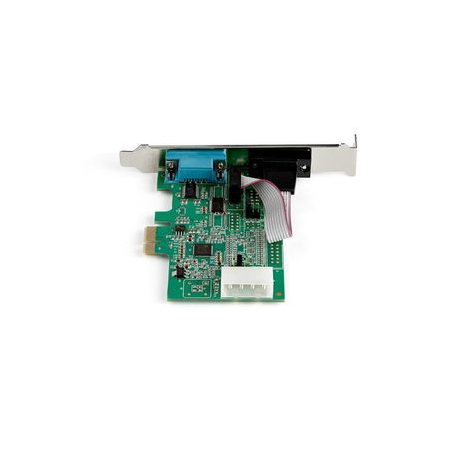 StarTech.com 2-port PCI Express RS232 Serial Adapter Card, PCIe RS232 Serial Host Controller Card, PCIe to Dual Serial DB9 COM Port Card, 16950 UART, Expansion Card, Windows, macOS, Linux - Full/Low-Profile (PEX2S953) - Serial adapter - PCIe - RS-232 x 2 - 3