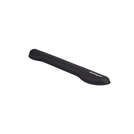 StarTech.com Foam Keyboard Wrist Rest for Ergonomic Typing Support, Padded Non-Slip Keyboard Cushion, Laptop or Desktop Computer Keyboard Wrist, Hand & Arm Rest, Soft Black Nylon Rest Pad - Soft Black Wrist Rest (WRSTRST) - Keyboard wrist rest - black - 0