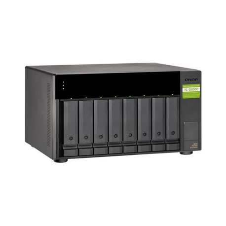 QNAP TL-D800C - Hard drive array - 8 bays (SATA-600) - USB 3.2 Gen 2 (external) - 4