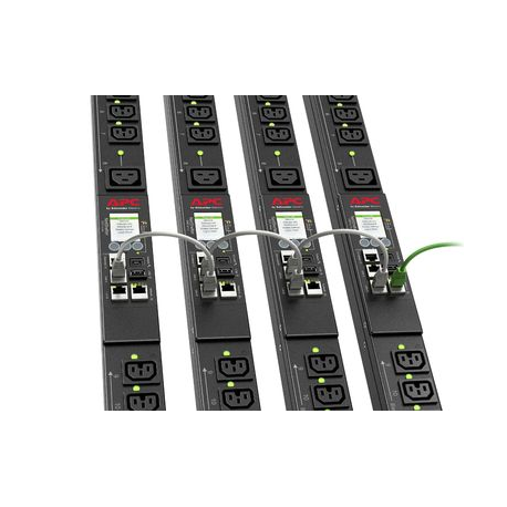 APC Rack PDU 9000 Switched APDU9981EU3 - Power distribution unit (rack-mountable) - AC 230 V - 11 kW - 11000 VA - 3-phase - Ethernet 10/100/1000 - input: IEC 60309 16A - output connectors: 24 (3 x IEC 60320 C19, 21 x IEC 60320 C13) - 0U - 1.83 m - black - for P/N: SMX1500RM2UCNC, SMX750CNC - 3