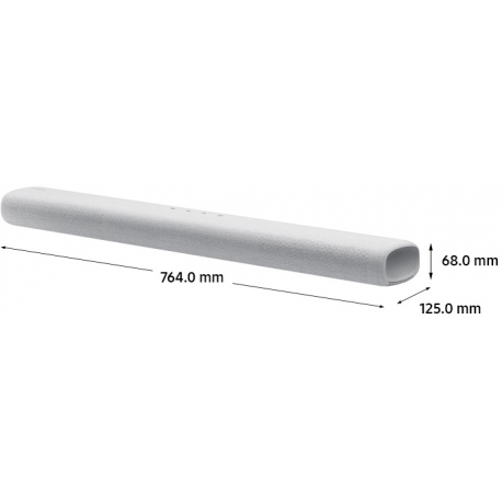 Samsung HW-S61A - Sound bar - 5.0-channel - wireless - Wi-Fi, Bluetooth - App-controlled - 200 Watt - light grey - 3