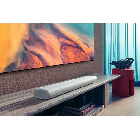 Samsung HW-S61A - Sound bar - 5.0-channel - wireless - Wi-Fi, Bluetooth - App-controlled - 200 Watt - light grey - 7