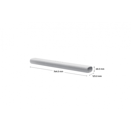 Samsung HW-S61A - Sound bar - 5.0-channel - wireless - Wi-Fi, Bluetooth - App-controlled - 200 Watt - light grey - 12